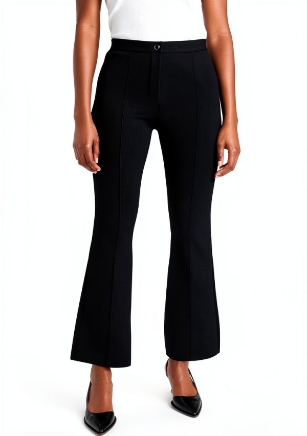 Theory Womens Ponte Pants Black Workwear Professional Fit-0