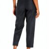 Theory Womens Slim Cropped Trouser Pleat Detail Charcoal-1