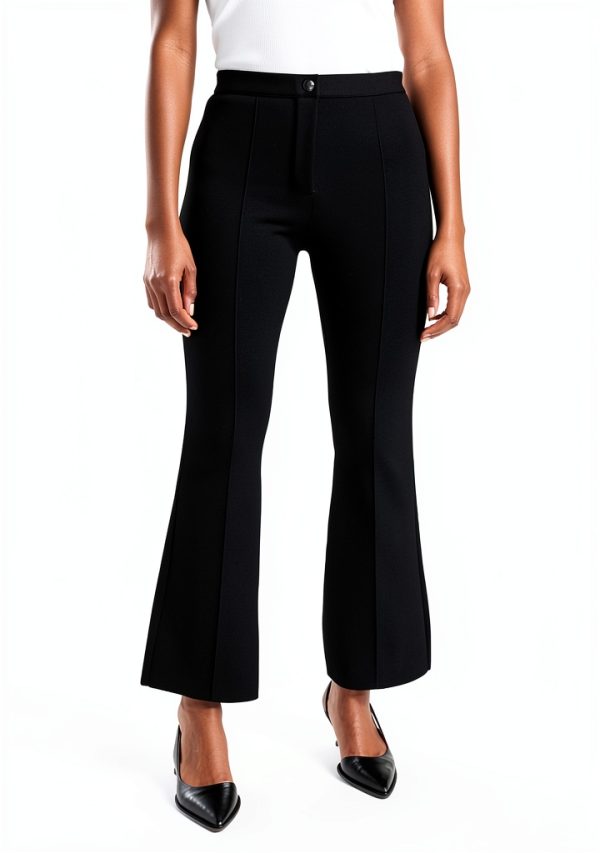 Theory Womens Ponte Pants Black Workwear Professional Fit-1