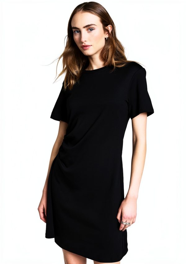 Theory Womens Jersey Dress Lightweight Crew Neck Short-1