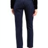 Theory Navy Multi Crepe Suiting Stretch Womens Pants-2