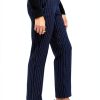 Theory Navy Multi Crepe Suiting Stretch Womens Pants-3