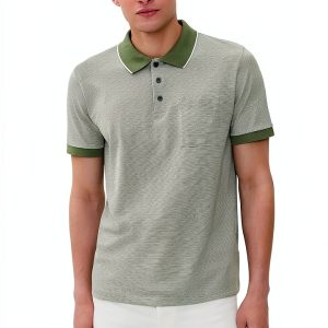 Theory Mens Polo Shirt Lightweight Knit Stripe Pattern-0