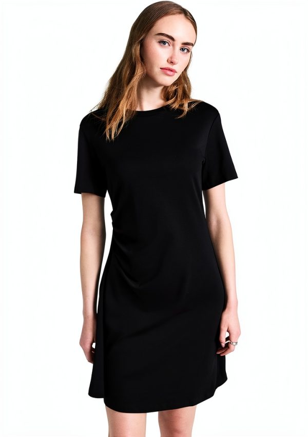 Theory Womens Jersey Dress Lightweight Crew Neck Short-0
