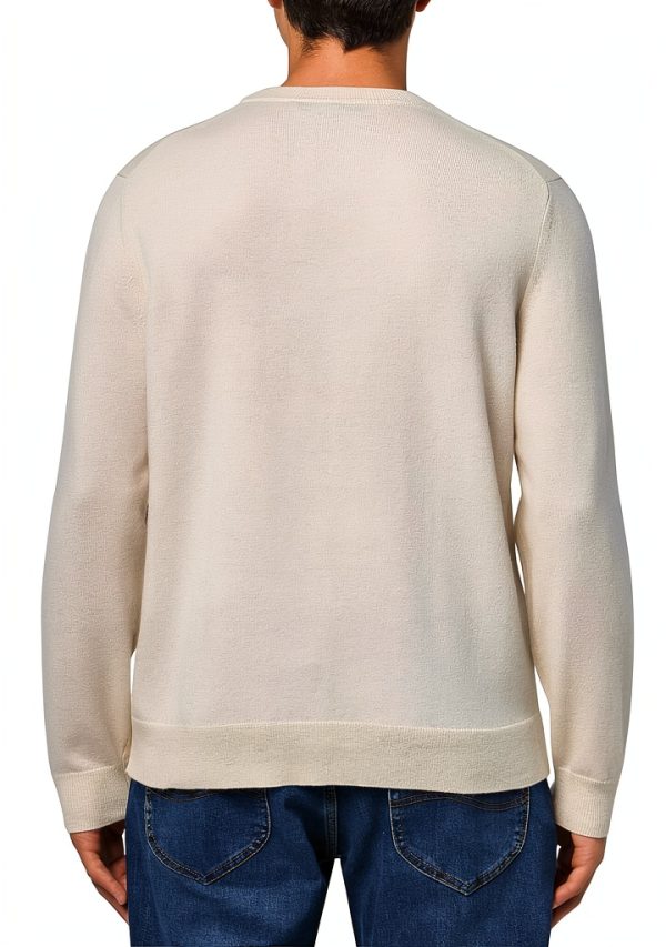 Theory Mens Pullover Sweater Breathable Standard Fit Natural-1