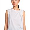 Theory Womens Jersey Tank Top Lightweight Twist Detail-0