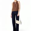Theory Womens Sleeveless Top Self Tie Neckband Center Slit-5