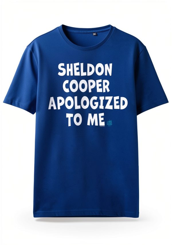 Big Bang Theory T Shirt Mens Cotton Blend Graphic Tee Royal-0