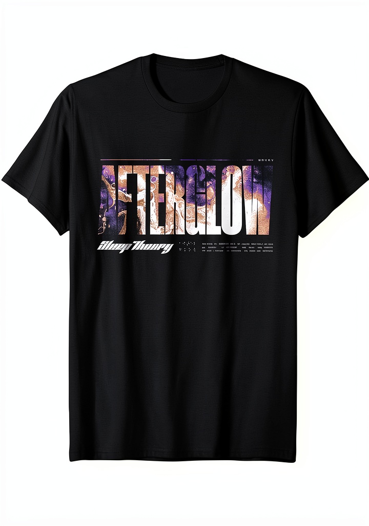 Sleep Theory Band T-shirt front design on a mannequin