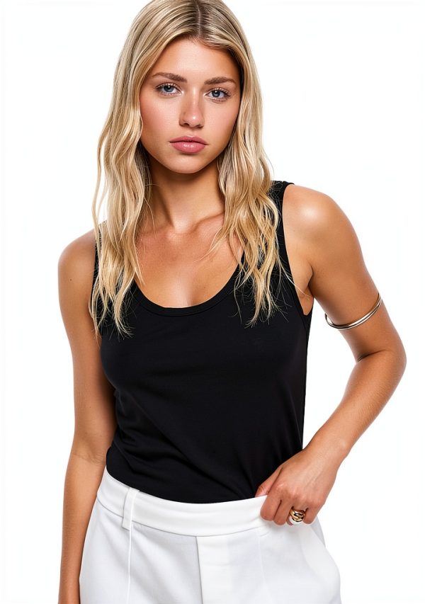 Theory Womens Lightweight Stretch Jersey Scoop Neck Tank-2