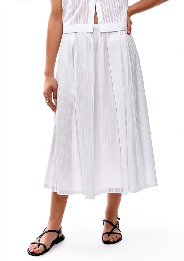Theory Womens Athletic Skirt Lightweight Lined Stripe-2