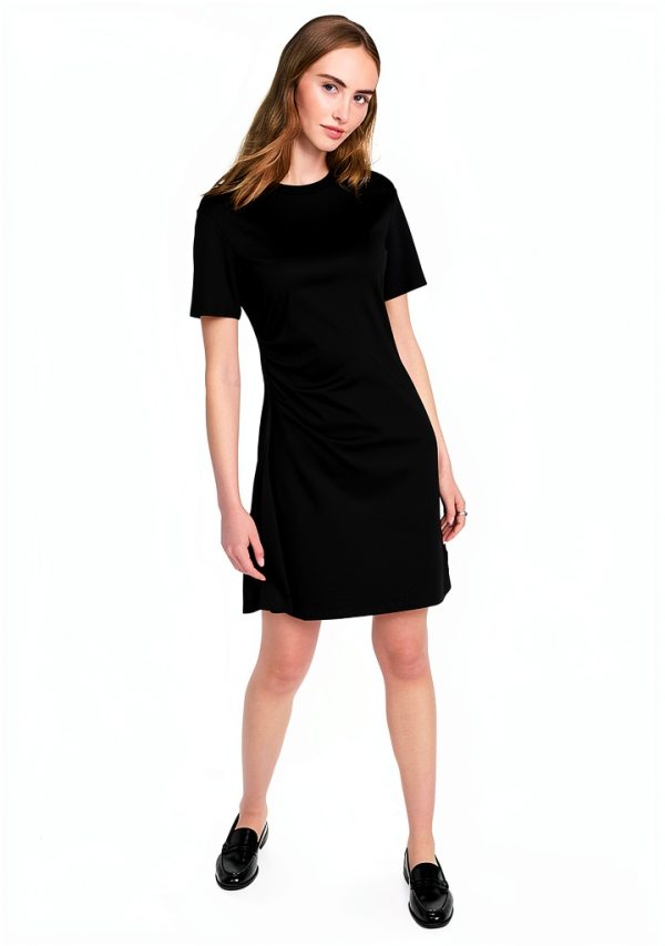 Theory Womens Jersey Dress Lightweight Crew Neck Short-4