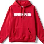 Linkin Park Hoodie Heavyweight Cotton Distressed Logo Unisex-0