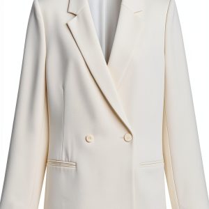 Theory Womens Blazer Double Breasted Relaxed Fit Jacket-0