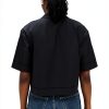Theory Womens Lightweight Shirting Collared T-Shirt Black-2