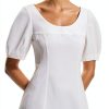 Theory Puff Sleeve Mini Dress Scoop Neck Womens Casual-6