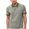 Theory Mens Polo Shirt Lightweight Knit Stripe Pattern-1