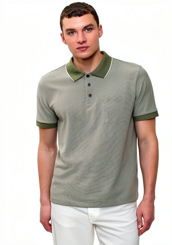 Theory Mens Polo Shirt Lightweight Knit Stripe Pattern-1