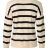 Womens Long Sleeve Polo Top Wave Boucle Theory Pearl Blue-1