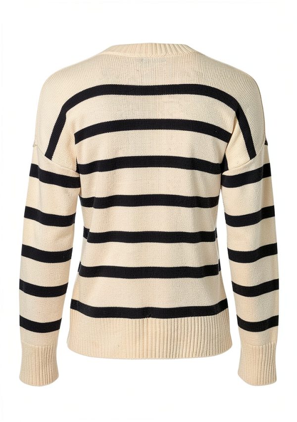 Womens Long Sleeve Polo Top Wave Boucle Theory Pearl Blue-1