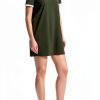 Theory Womens Muscle Tee Dress Dark Olive White Casual-1