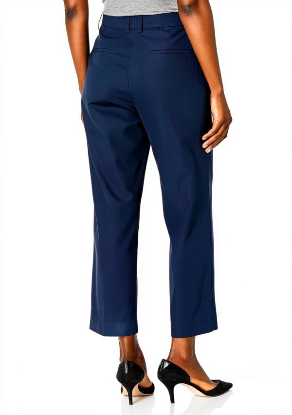 Theory Womens High Waist Straight Pant Nocturne Navy-1