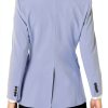 Theory Womens Long Blazer Cutaway Front Peak Lapels-1