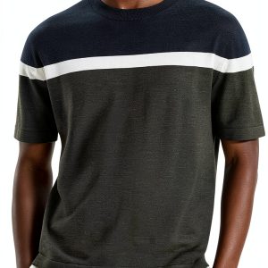 Theory Mens T-Shirt Short Sleeves Standard Fit True Size-0