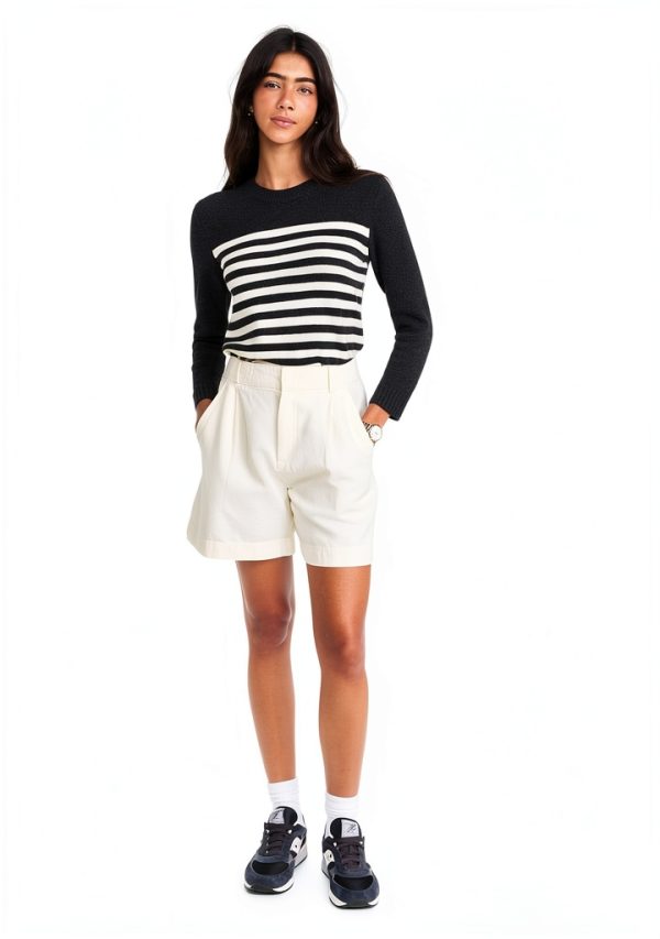 Theory Womens Pullover Sweater Midweight Knit Stripe-4