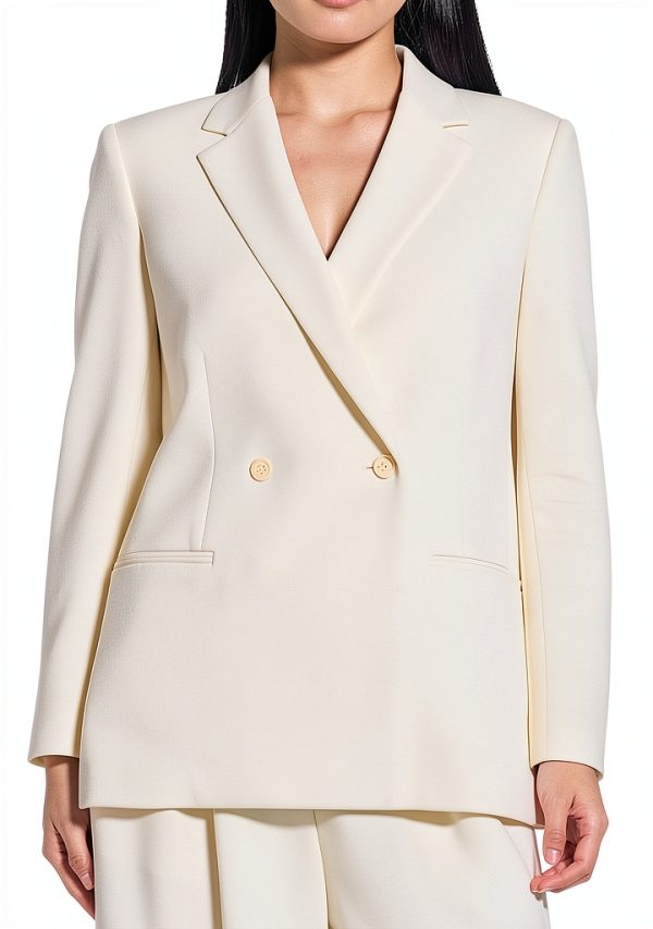 Theory Womens Blazer Double Breasted Relaxed Fit Jacket-1
