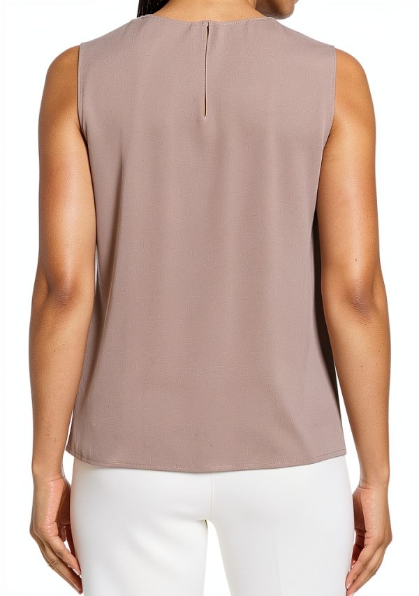 Theory Womens Crew Neck Shell Key Hole Back Closure-1