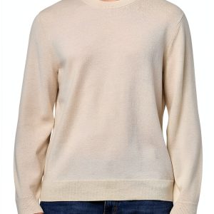Theory Mens Pullover Sweater Breathable Standard Fit Natural-0