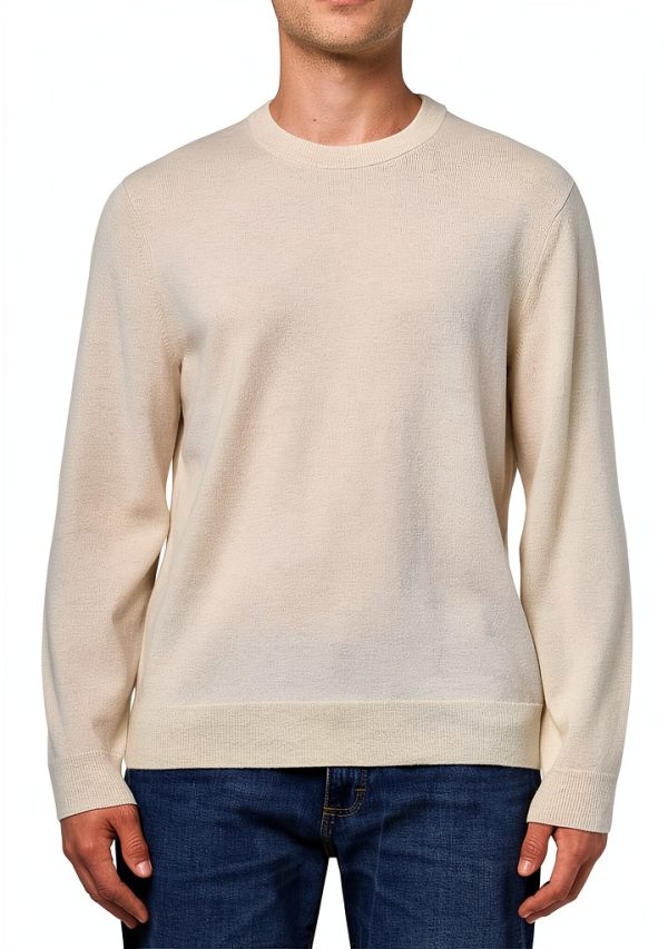 Theory Mens Pullover Sweater Breathable Standard Fit Natural-0
