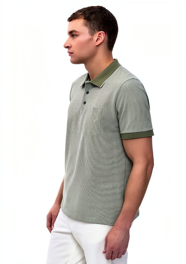 Theory Mens Polo Shirt Lightweight Knit Stripe Pattern-4