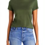 Theory Womens T-Shirt Fitted Crewneck Short Sleeve Tee-0