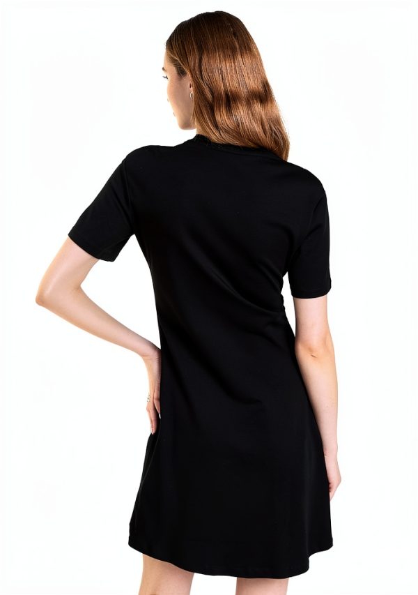 Theory Womens Jersey Dress Lightweight Crew Neck Short-2