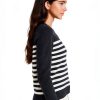 Theory Womens Pullover Sweater Midweight Knit Stripe-3
