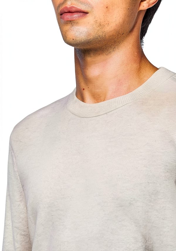 Theory Mens Pullover Sweater Breathable Standard Fit Natural-2