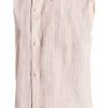Theory Mens Linen Shirt Lightweight Stripe Short Sleeve-5