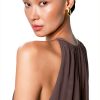 Theory Womens Sleeveless Top Self Tie Neckband Center Slit-4