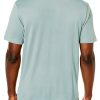 Theory Mens Polo Shirt Modal Recycled Polyester Blue Surf-1