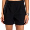 Theory Womens Embroidery Shorts Double Pleat Front Detail-1