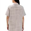 Theory Womens Tweed Dress Lightweight Stretch Taupe Multi-3