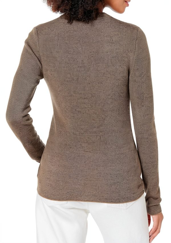 Theory Womens Pullover Sweater Striped Crew Neck Knit-1