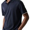 Men's Polo Shirt Theory Breathable Black Carbon-1