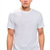 Men's White T-Shirt BrandName Lightweight Jersey-0
