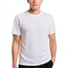 Men's White T-Shirt BrandName Lightweight Jersey-1