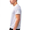 Men's White T-Shirt BrandName Lightweight Jersey-4