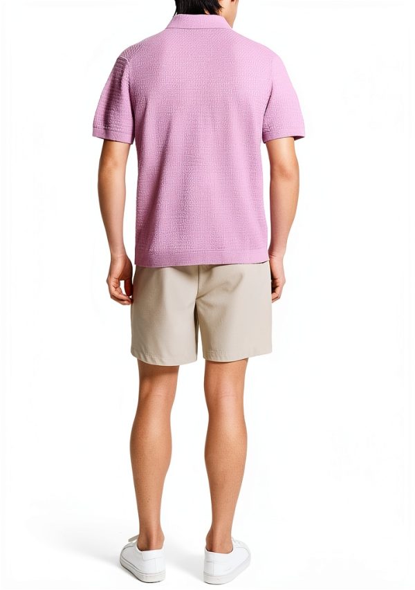Girls Polo Shirt Theory Pale Mauve Breathable Fit-6