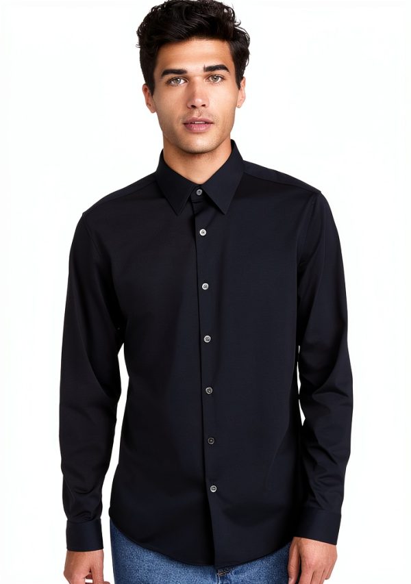 Theory Men's Button-Down Shirts Mid-weight Stretch Knit-0